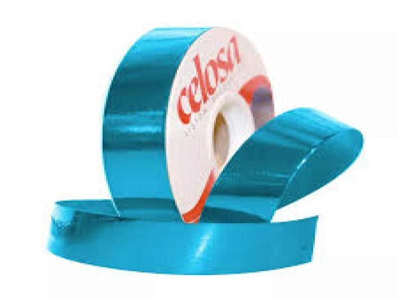 LISTON CELOSA MET. LISO 9 AZUL TURQUESA 280 JANEL 50M. C32