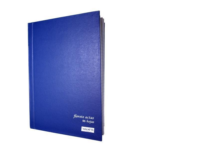 LIBRO FLORETE ACTAS AZUL INTERLIB FF.96H.E.8 C.40