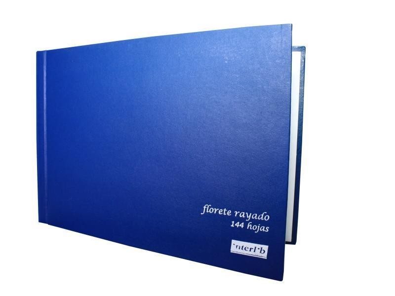 LIBRO FLORETE GRIS AZUL INTERLIB FI.144H.E.5 C.30