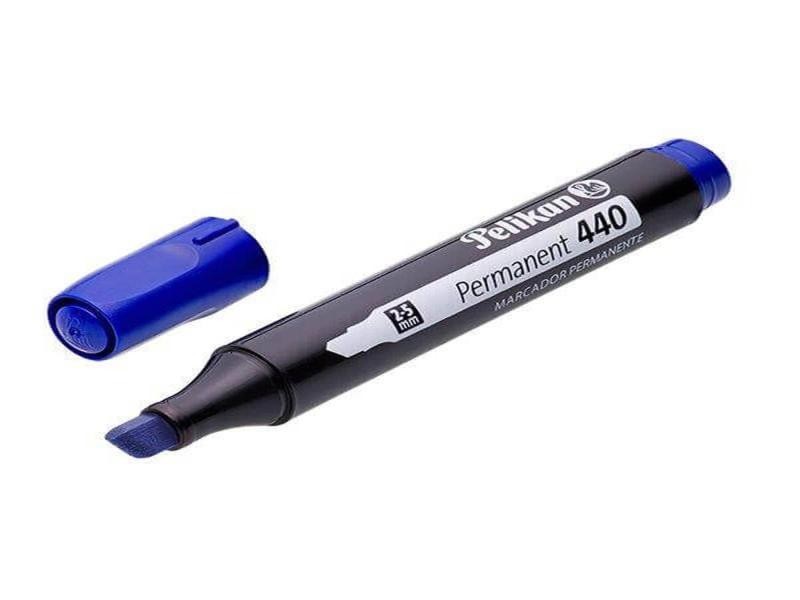 MARCADOR PERM. GRUESO PLAST. 440 PELIKAN AZUL E10 C480