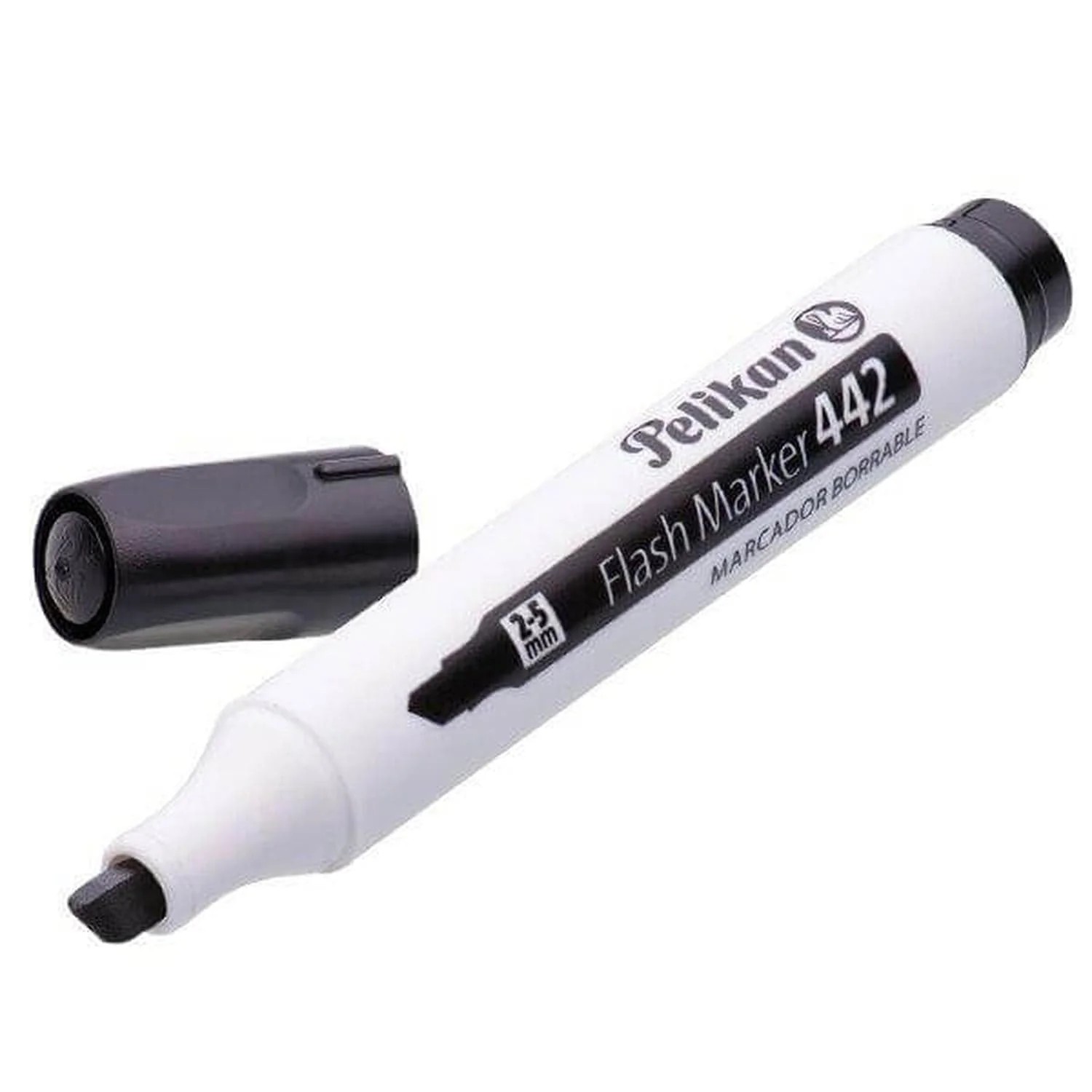 MARCADOR PPIZ. GRUESO FLASH 442 PLAST. NEGRO E.10 C.480