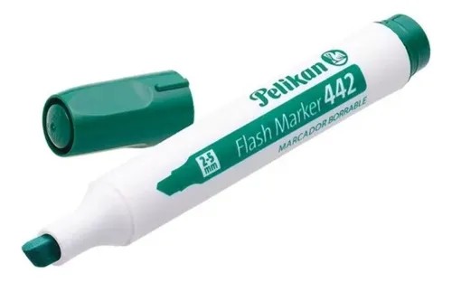 MARCADOR PPIZ. GRUESO FLASH 442 PLAST. VERDE E.10 C.480