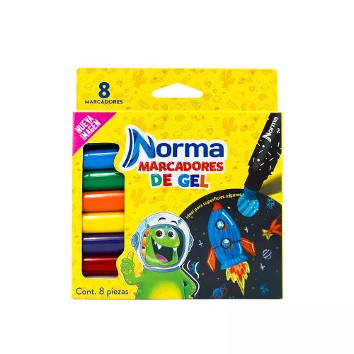 MARCADOR GEL GRUESO EST.C8 546250 NORMA C.24