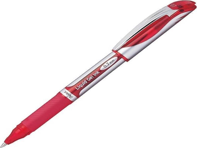 BOLIGRAFO GEL ENERGEL BL17B PENTEL 0.7MM ROJO E12 C576