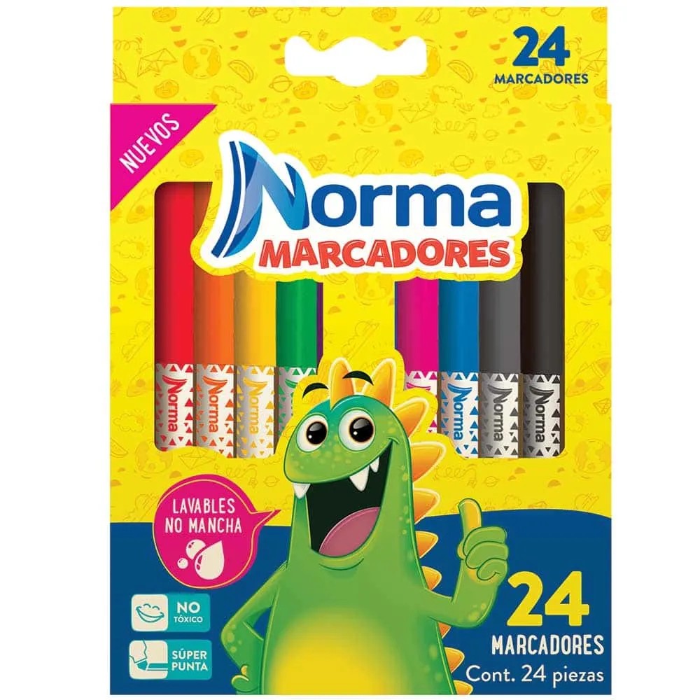 MARCADOR AGUA DELG. EST.C24 LAVABLE 544609 NORMA E12C24