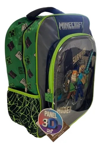 MOCHILA PRIMARIA NIÑO MINECRAFT 181028 RUZ C.12