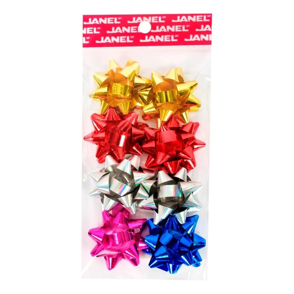 MOÑO ESTRELLA METALIC JUMBO COL.SURT 8 JANEL BOLSA C6 C.3
