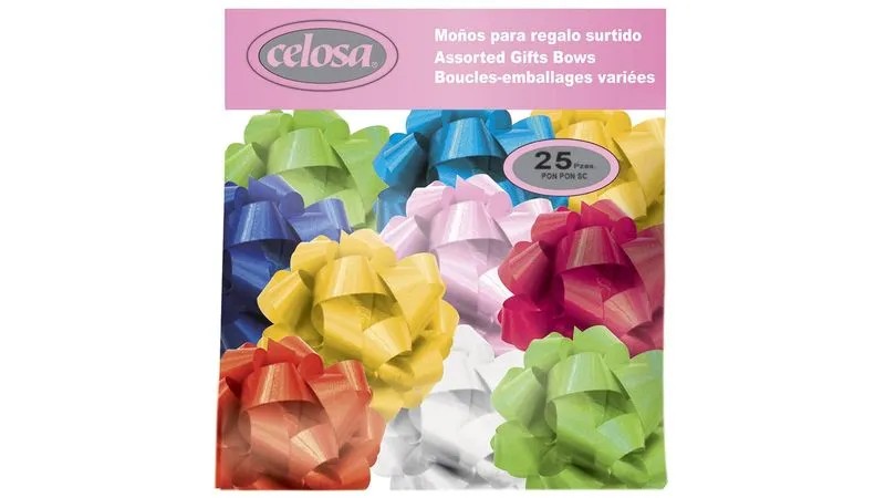 MOÑO PON PON MED. SURTIDOS CLAROS JANEL BOLSA C25 C.24