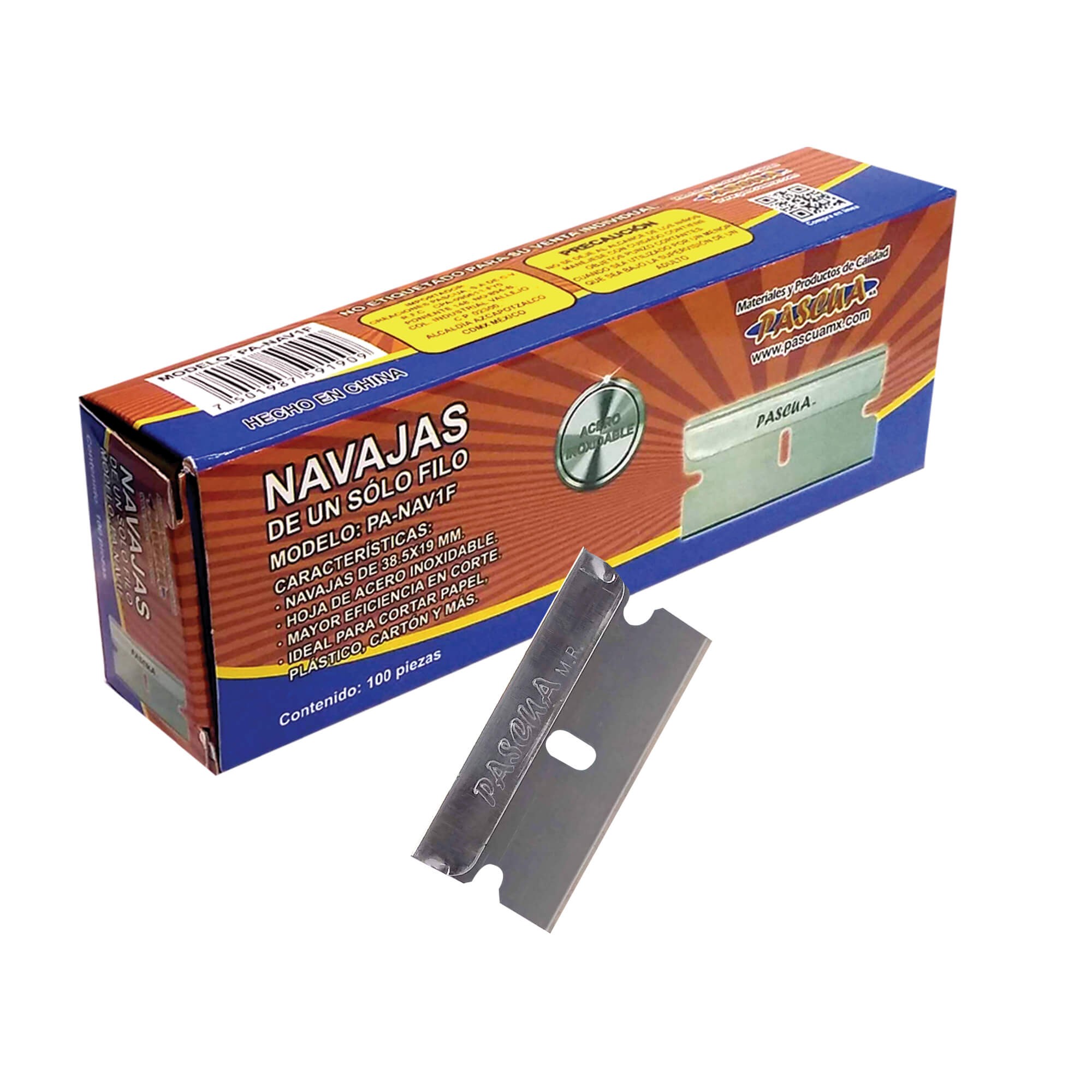 NAVAJA DE UN FILO IKWPASCUA 1002500 5000