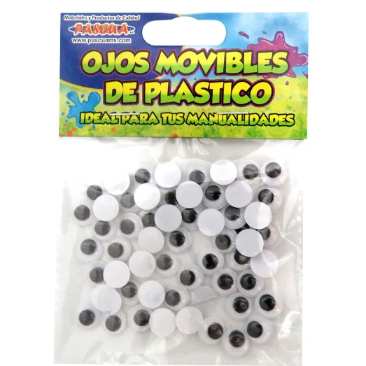OJITOS MOVIBLES 10MM. PASCUA BOL.C50PZ E.20 C.500