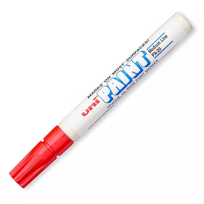 MARCADOR PERM. DELG. UNI-PAINT PX20 PRED. ROJO E12 C144
