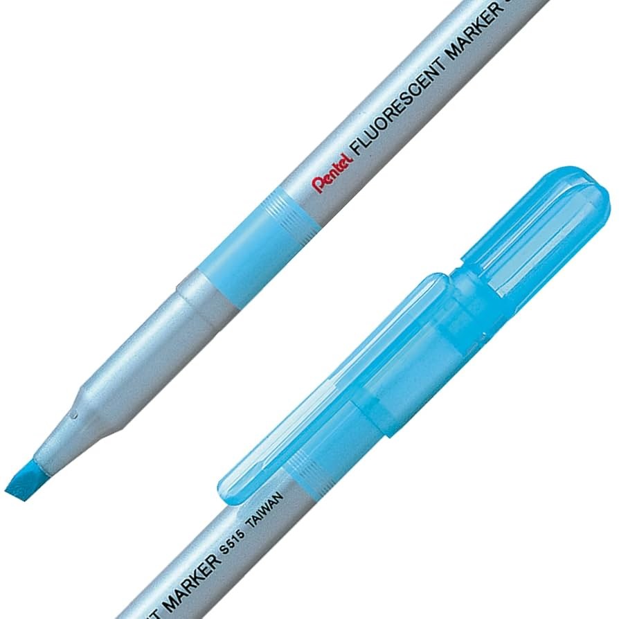 RESALTADOR DELG. S515S PENTEL AZUL E.12 C.888