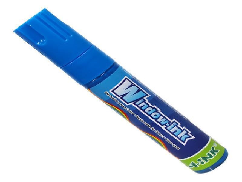 MARCADOR PVIDRIO EX. GRUESO WINDOW-INK AZUL12360