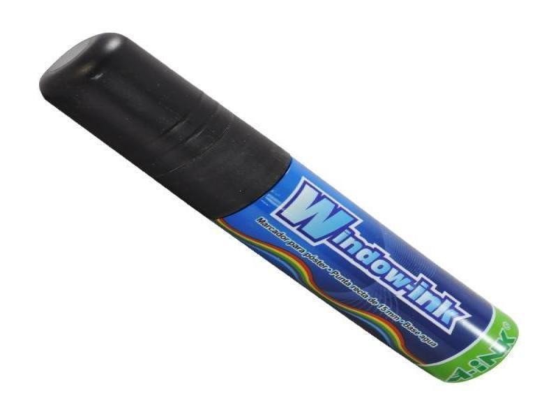 MARCADOR PVIDRIO EX. GRUESO WINDOW-INK NEGRO E.12C.360