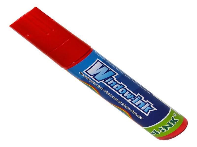 MARCADOR PVIDRIO EX. GRUESO WINDOW-INK ROJO12360