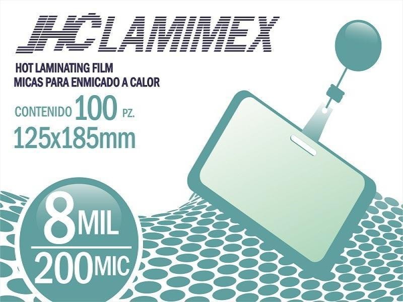 MICA TERMICA 125X185 MM 8 MIL. JHC E.100
