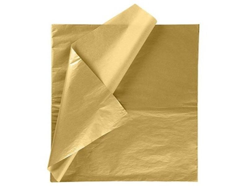 PAPEL CHINA PASCUA 70X50CM. PAQ.C100 COL .DORADO MET. C40