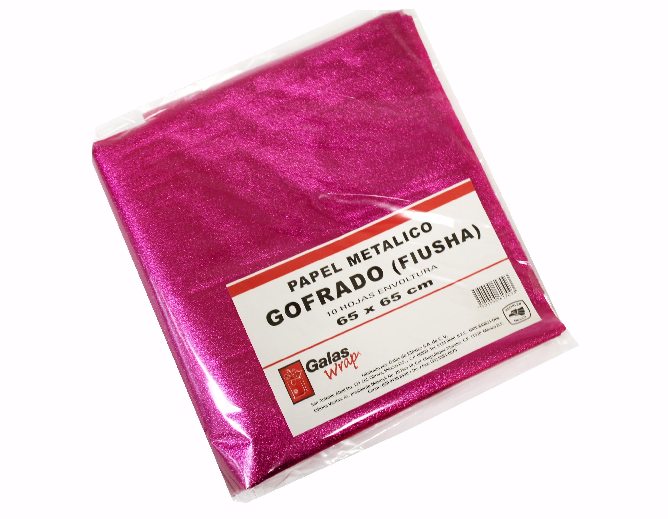 PAPEL MET. GOFRADO FIUSHA E.10 C.100