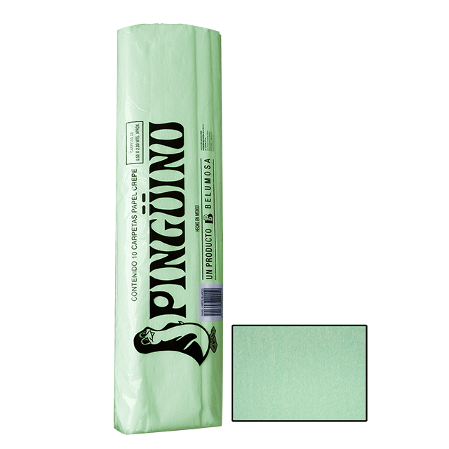 PAPEL CREPE PINGUINO VERDE MENTA E10 C250 36