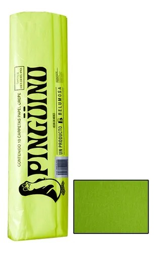 PAPEL CREPE PINGUINO VERDE MANZANA E10 C250 40