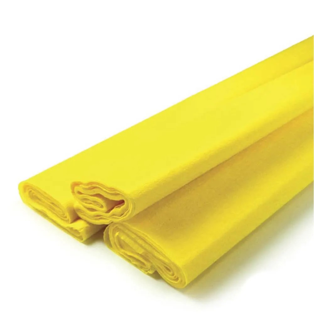 PAPEL CREPE PINGUINO AMARILLO CANARIO E.10 C.250 2