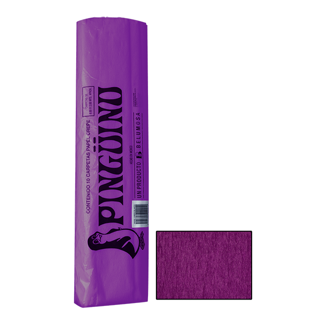 PAPEL CREPE PINGUINO VIOLETA E.10 C.250 22