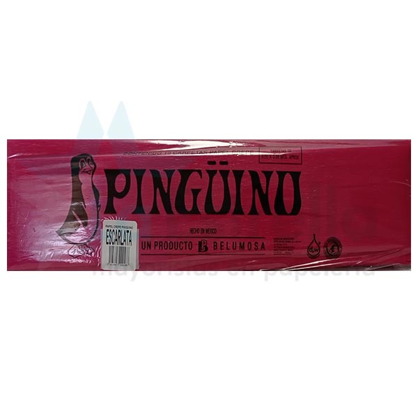 PAPEL CREPE PINGUINO ROJO ESCARLATA E.10 C.250 23