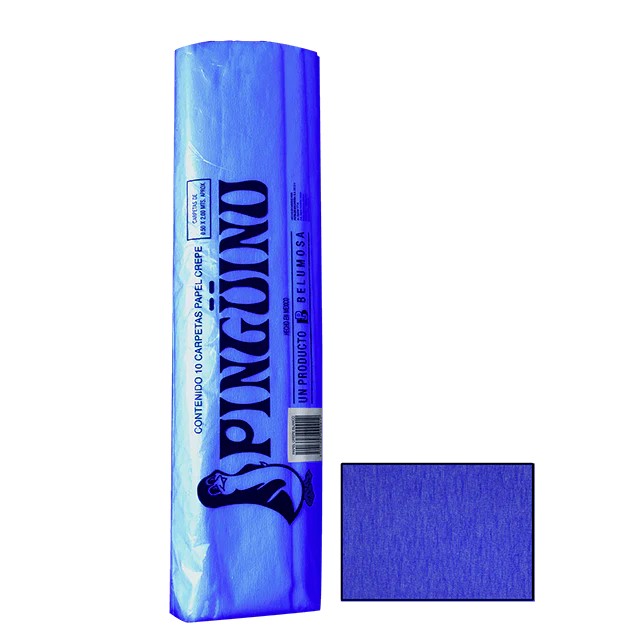 PAPEL CREPE PINGUINO AZUL REY E.10 C.250 28