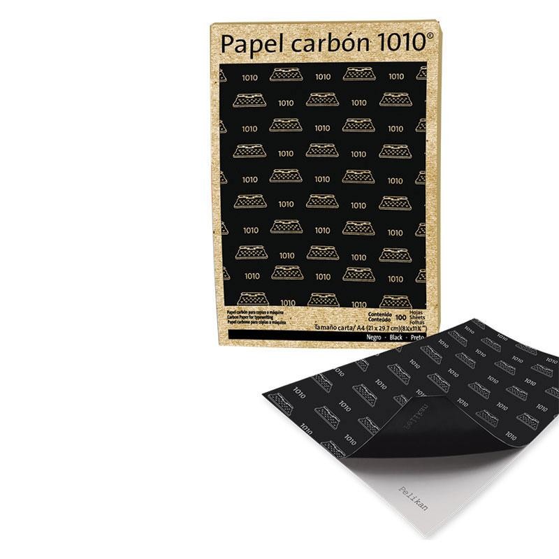PAPEL CARBON CTA. PELIKAN 1010 C100H. NEGRO C.50