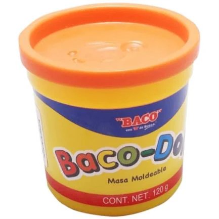 PASTA PMODELAR BACO-DOH. NARANJA FLUOR. C.20