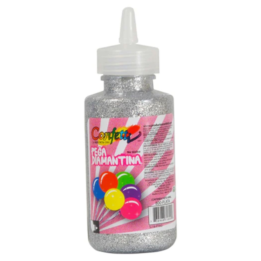PEGAMENTO CDIAM. 60ML. CONFETTI PLATA E.12 C.288