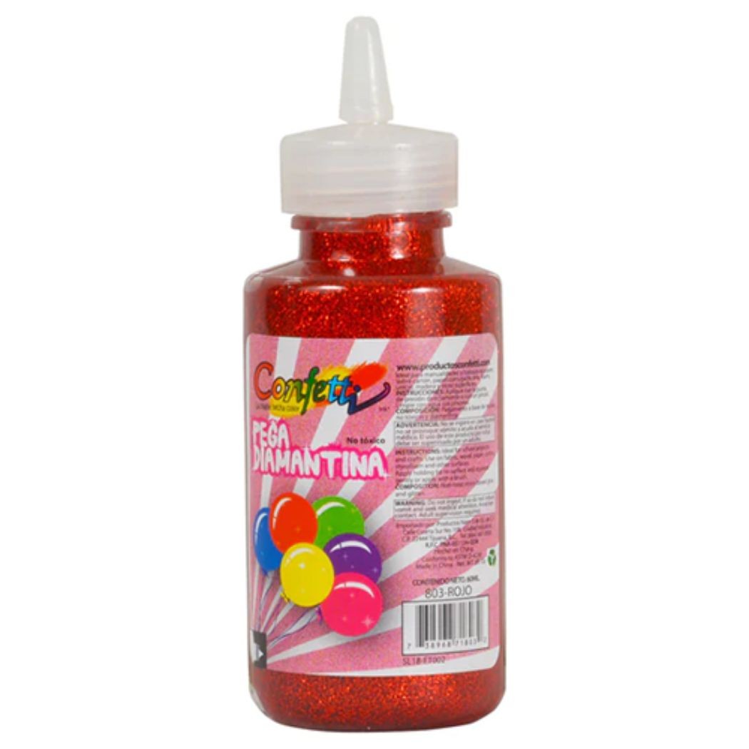PEGAMENTO CDIAM. 60ML. CONFETTI ROJO E.12 C.288