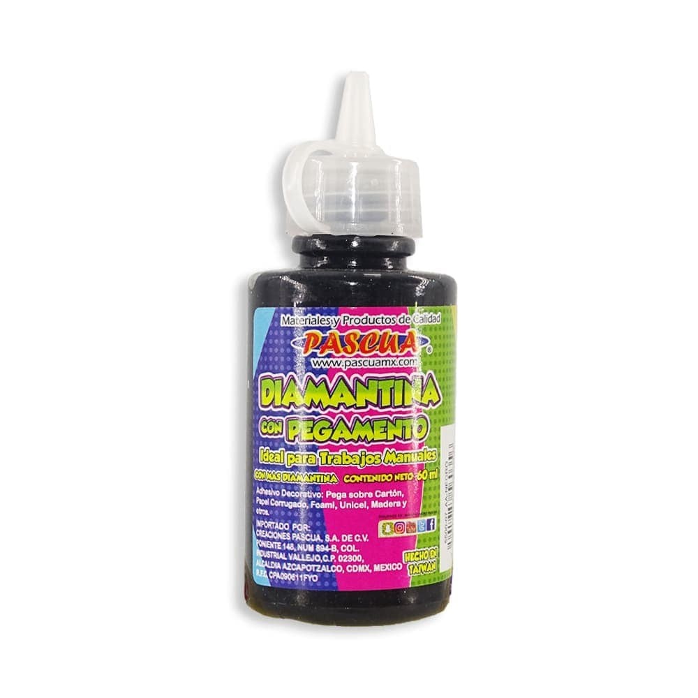 PEGAMENTO CDIAM. 60ML. CONFETTI NEGRO E12 C288