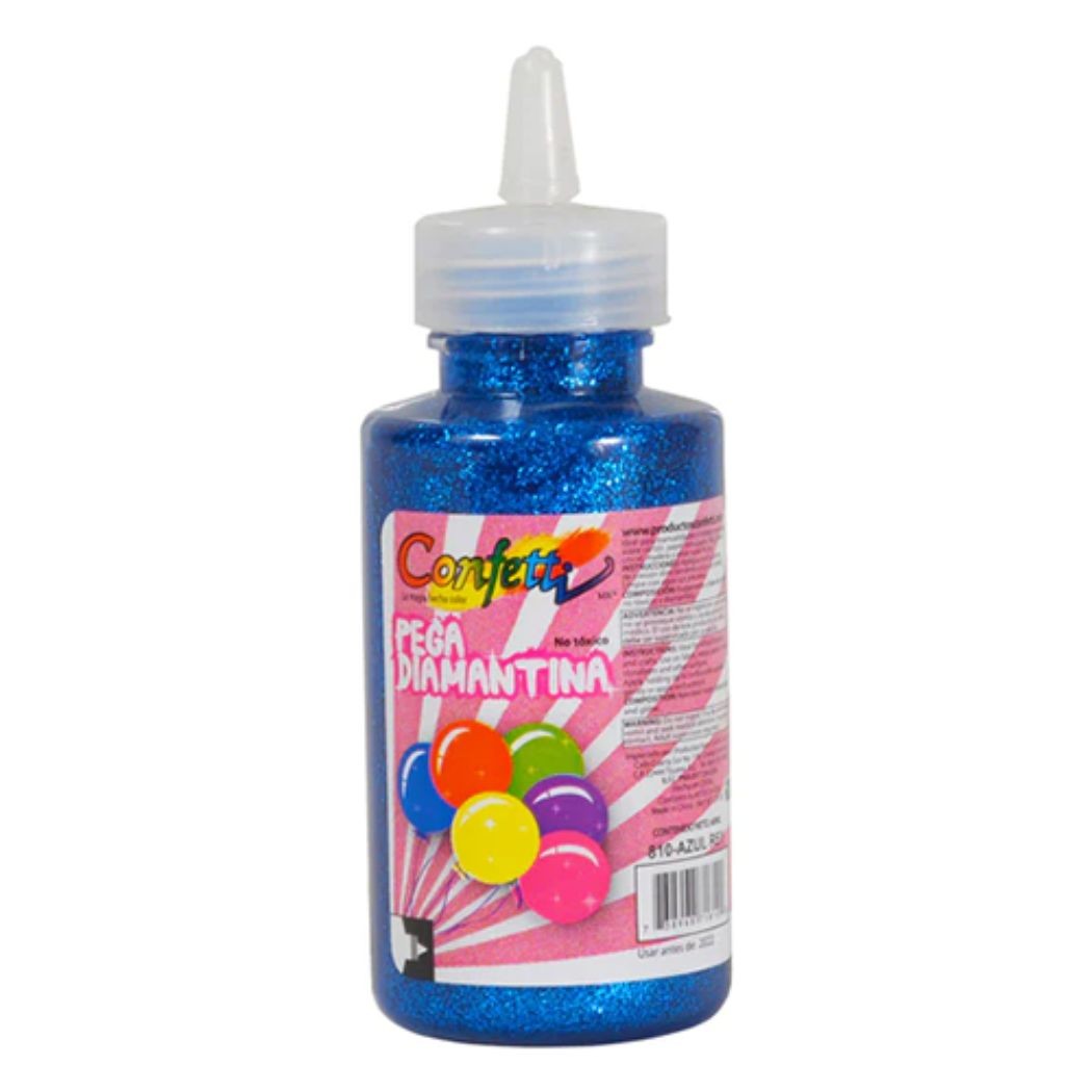 PEGAMENTO CDIAM. 60ML. CONFETTI AZUL REY E12 C288