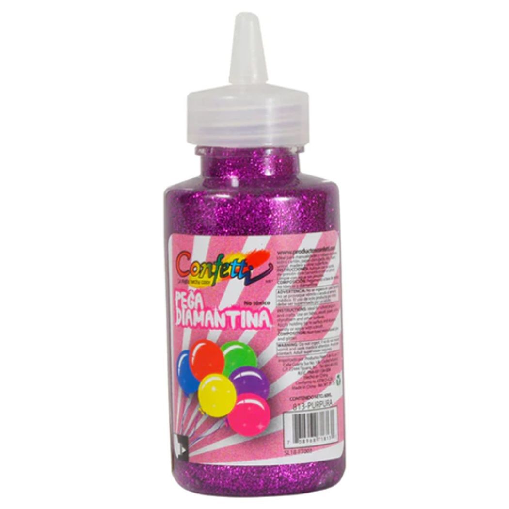 PEGAMENTO CDIAM. 60ML. CONFETTI PURPURA E12 C288