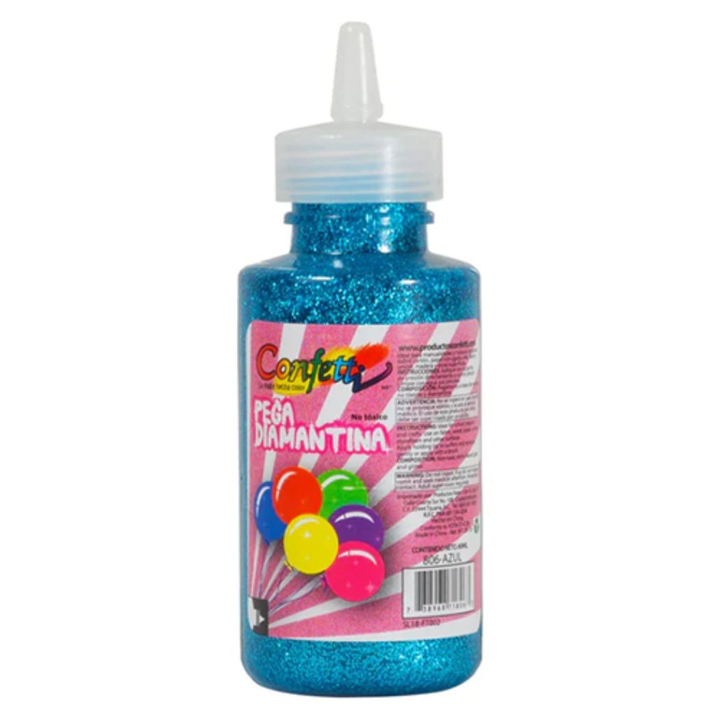 PEGAMENTO CDIAM. 60ML. CONFETTI AZUL CIELO E12 C288