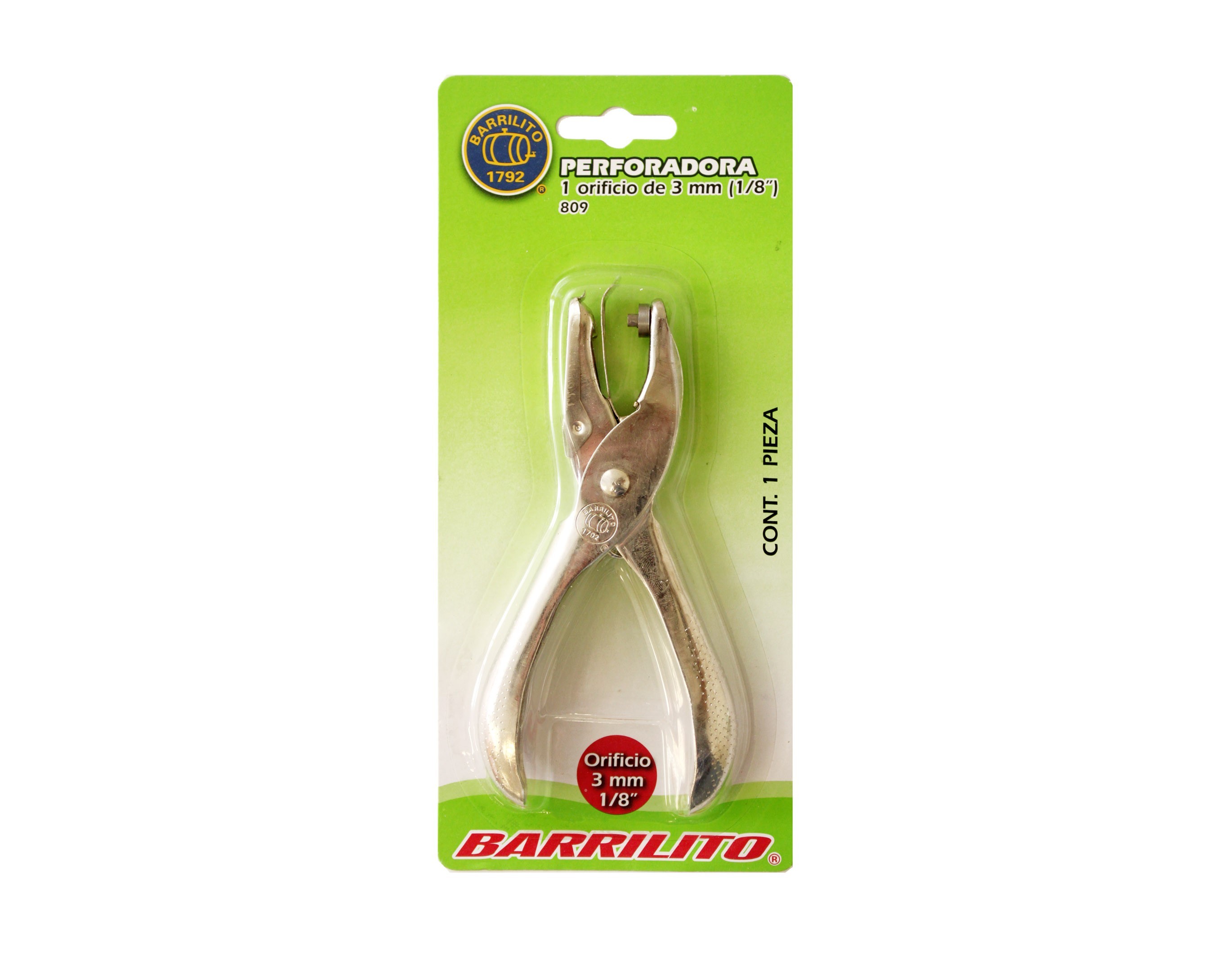 PERFORADORA 1 ORIF. GOBA 809 18 3.17MM. CHICO E12 C24