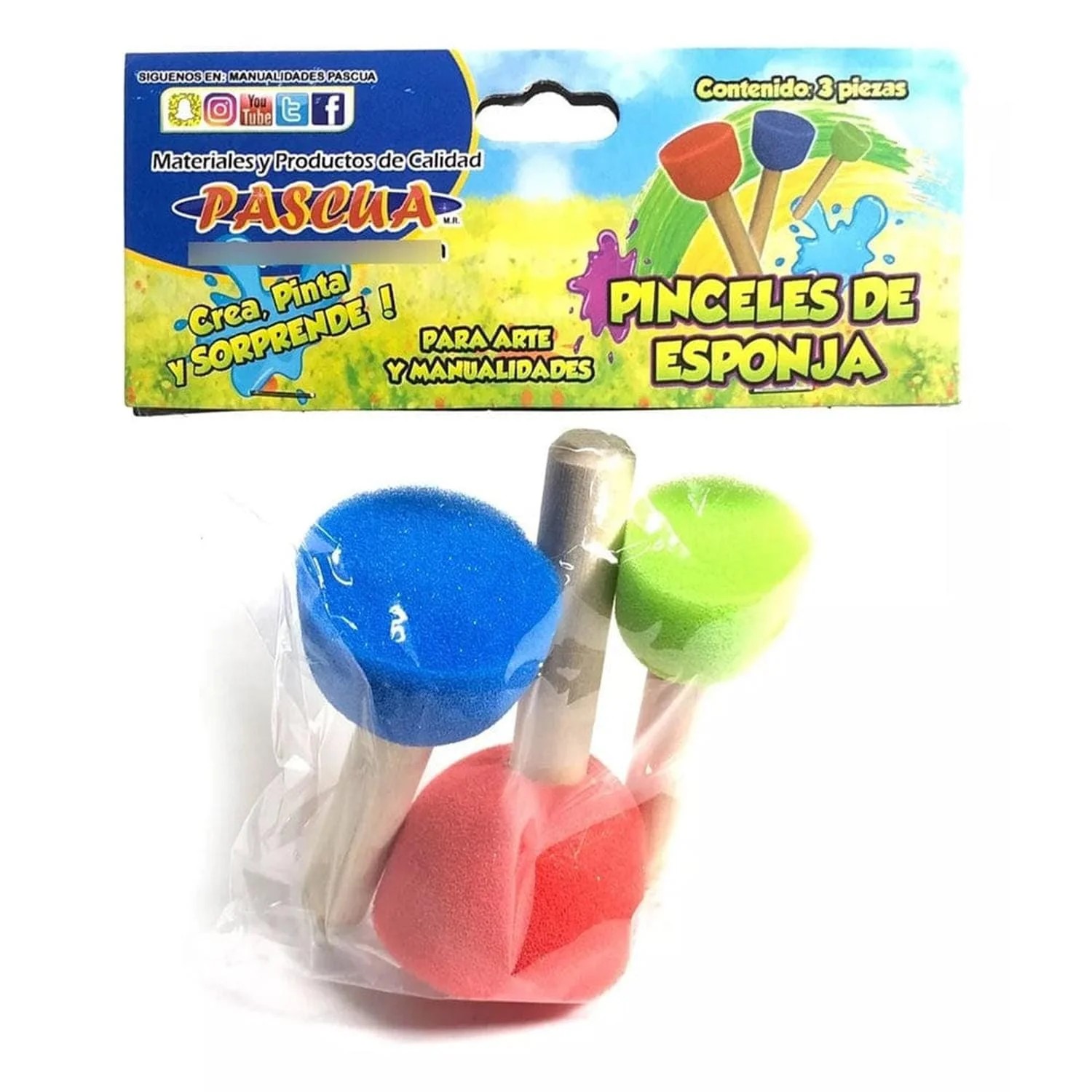 PINCEL ESPONJA REDONDO SURT C3PZ VMED PASCUA E.24 C288