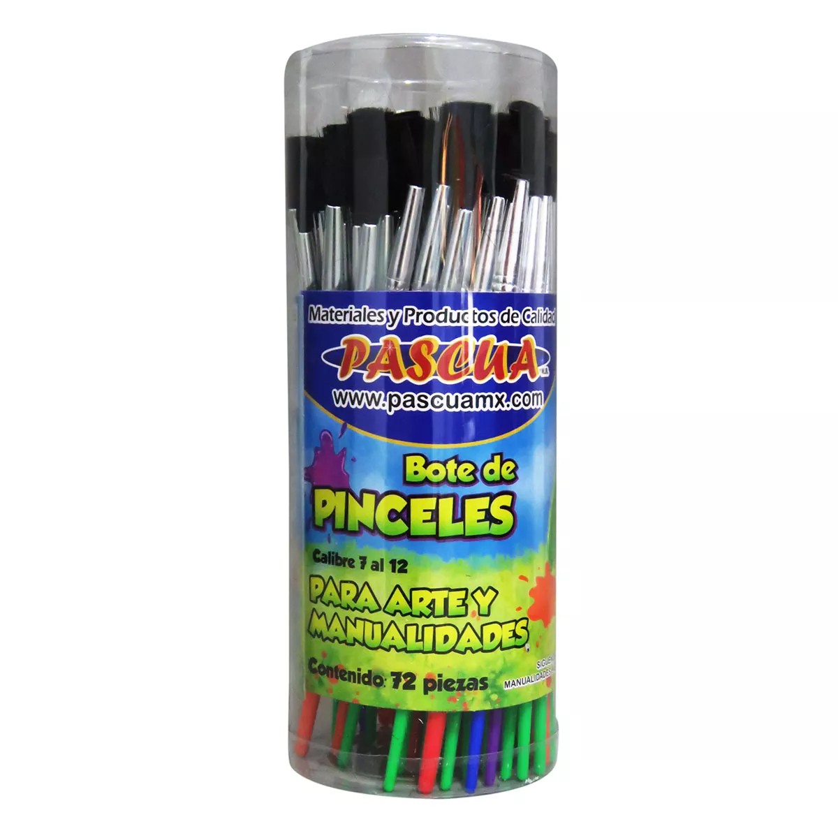 PINCEL ESCOLAR CAL. 7-12 PASCUA BOTE C72 E.12 C.48