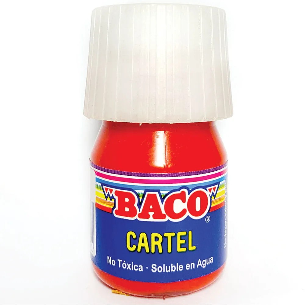 PINTURA CARTEL BACO 54-A 20ML.ROJO E.10 C.200