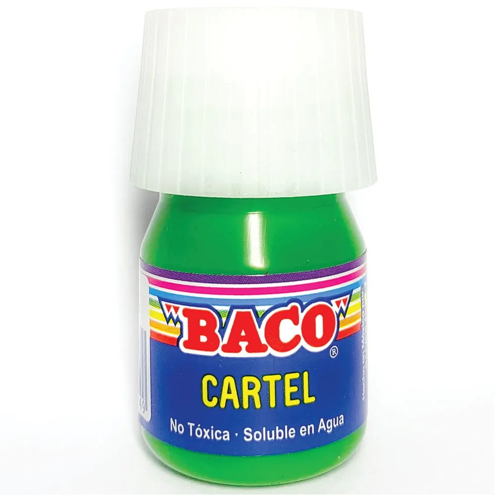 PINTURA CARTEL BACO 62 20ML.VDE.AMARILLO E.10 C.200