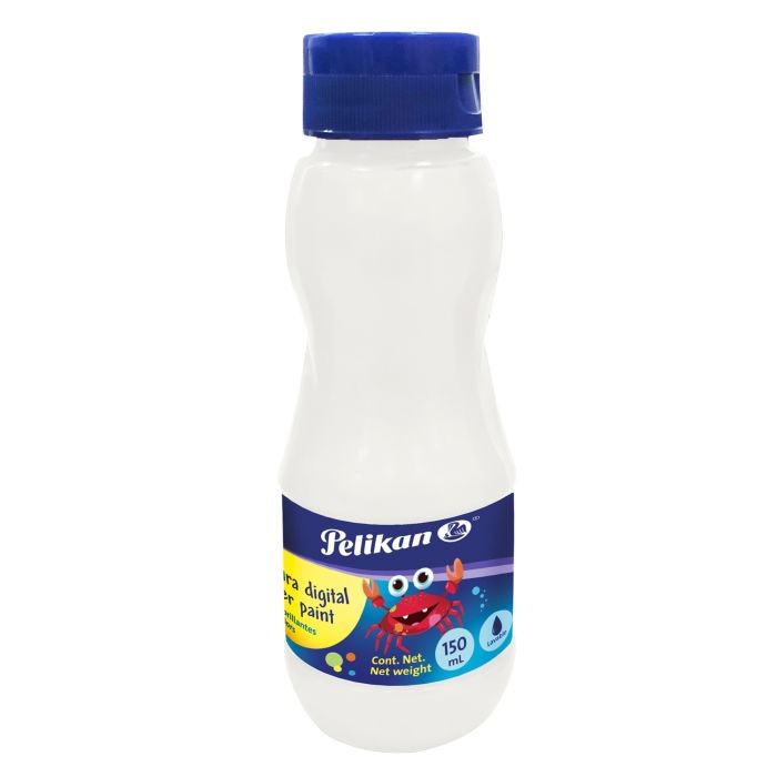 PINTURA DIGITAL PELIKAN 150ML. BLANCO C.12