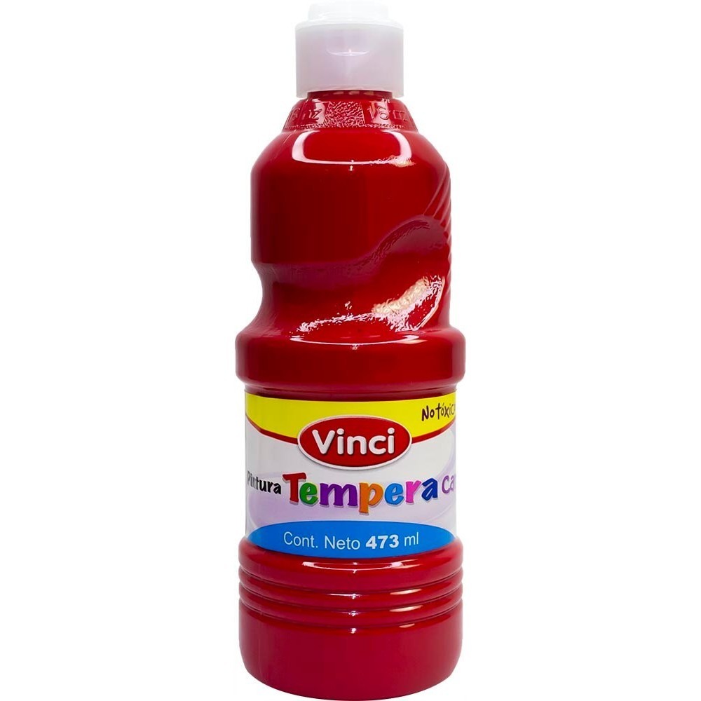 PINTURA TEMPERA VINCI 473ML. ROJO C.12
