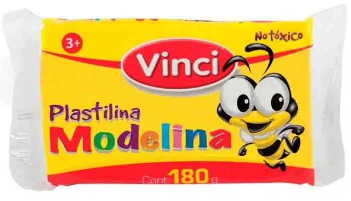 PLASTILINA MODELINA VINCI 180G. BLANCO E.5 C.100