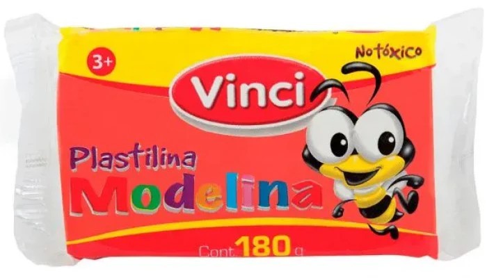 PLASTILINA MODELINA VINCI 180G. ROJO E.5 C.100