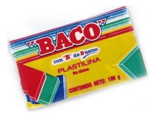 PLASTILINA BACO 180G. AMARILLO C.100