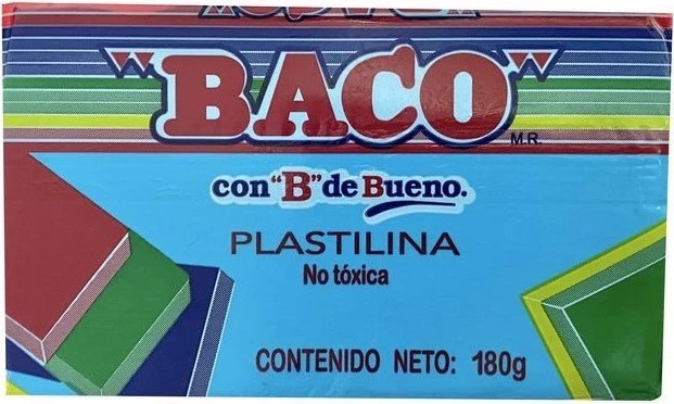 PLASTILINA BACO 180G. AZUL CLARO C.100