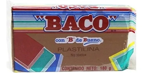 PLASTILINA BACO 180G. CAFE C.100