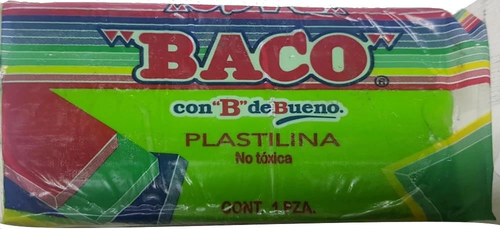 PLASTILINA BACO 180G. VERDE LIMON C.100