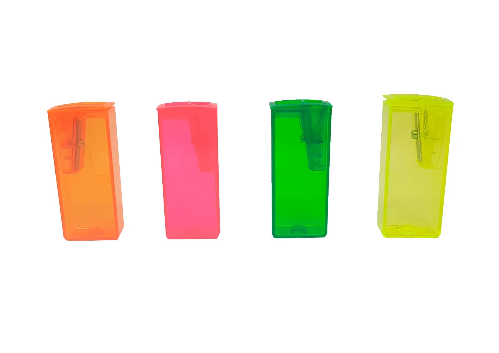 SACAPUNTAS PLAST. CDEP. SENCILLO FLUO FABER E.25 C.900